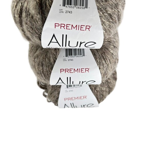 Premier Allure Alpaca Blend Luxury Yarn Dove Lot of 3 Turkey Original Package - Picture 4 of 9